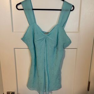 Tailor B. Moss Vintage Light Blue Textured Blouse